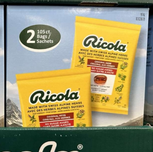 图片  Ricola 利口乐無糖润喉糖 2 X  105 粒