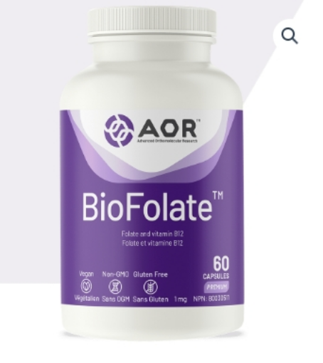 图片  AOR, BioFolate™ 60 capsules